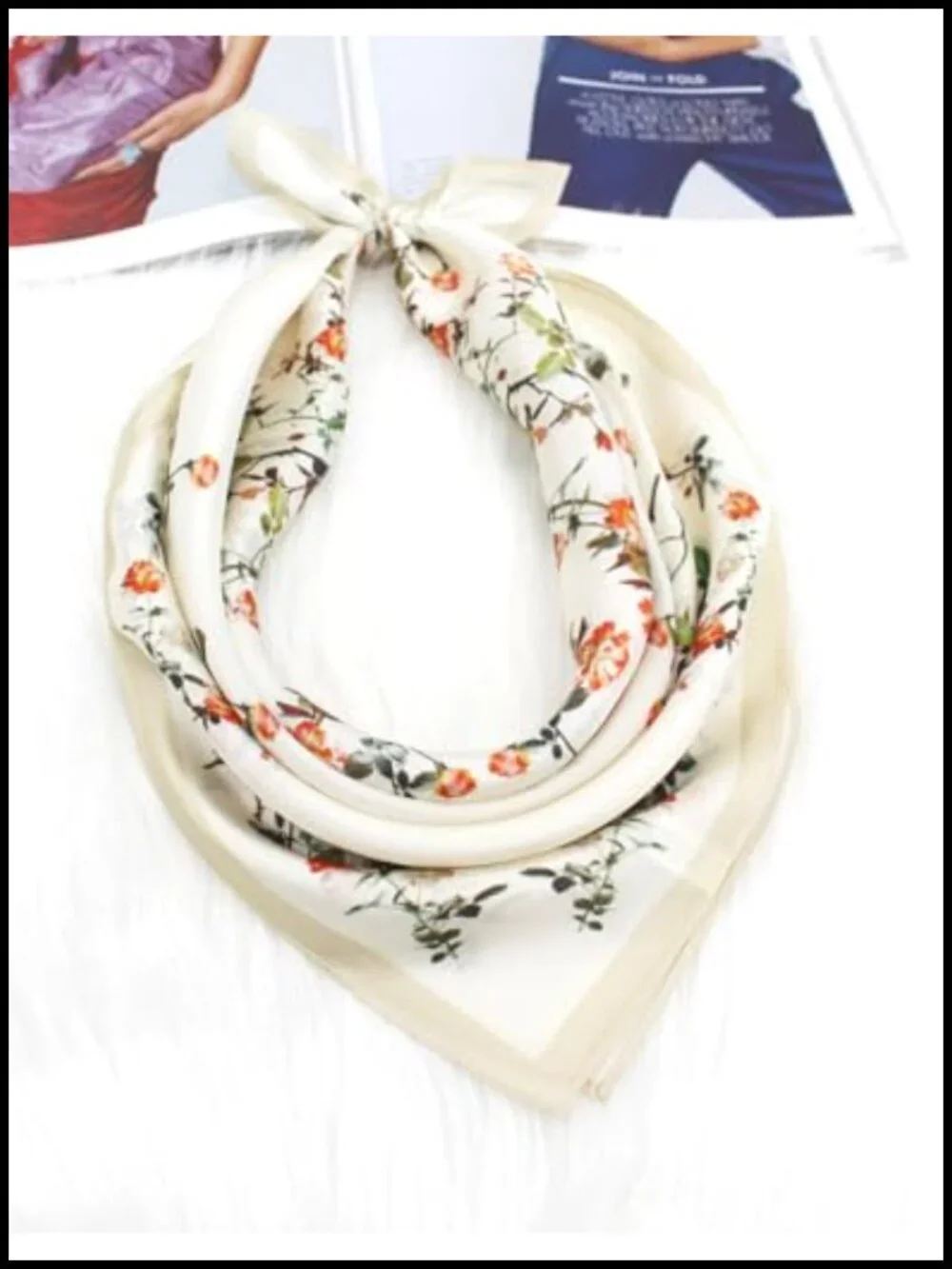 100% Mulberry Silk Scarf - 21